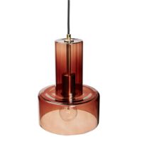 Billede af Hübsch Ripple Loftlampe Ø: 20 cm - Glas/Rav