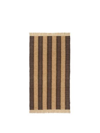 Billede af Ferm Living Ives Rug 80x140 cm - Tan/Chocolate