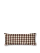 Billede af Ferm Living Bothy Check Cushion 32x72 cm - Cinnamon/Grey Green