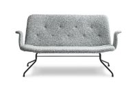 Billede af Bent Hansen Primum 2 pers. sofa m. Armlæn L: 140 cm - Fluffy JA2096-050/Sort Stelr/Sort Stel