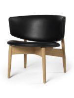 Billede af Ferm Living Herman Lounge Chair H: 71 cm - Oak/Envy Black Leather