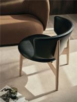 Billede af Ferm Living Herman Lounge Chair H: 71 cm - Oak/Envy Black Leather