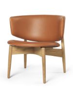 Billede af Ferm Living Herman Lounge Chair H: 71 cm - Oak/Envy Cognac Leather

