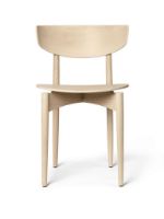 Billede af Ferm Living Herman Dining Chair Wood H: 75,5 cm - White Oiled Beech