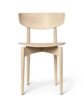 Billede af Ferm Living Herman Dining Chair Wood H: 75,5 cm - White Oiled Beech