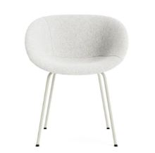 Billede af Normann Copenhagen Mat Armstol Fuldpolstret - Cream Stål/Grå Hallingdal 110