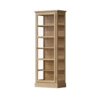 Billede af Lindebjerg Design Light Oak N1 Vitrineskab Højrehængt Dør 77x208,5 cm - Lys Egetræ