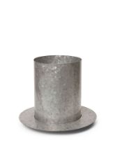 Billede af Ferm Living Auran Pot Medium H: 26,6 cm - Galvanized Iron