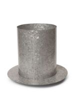 Billede af Ferm Living Auran Pot Large H: 38,7 cm - Galvanized Iron