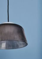 Billede af HAY Brim Pendant Ø: 24,5 cm - Smoked Grey Glass