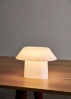 Billede af HAY Drome Table Lamp H: 22 cm - White Opal Acrylic