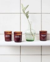 Billede af Meraki Duftlys S Brunt Glas - Scandinavian Garden