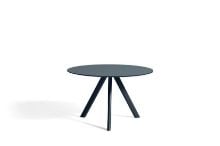 Billede af HAY CPH 20 2.0 Round Table Ø: 120 cm - Deep Blue Lacquered Solid Oak/Deep Blue Linoleum