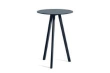 Billede af HAY CPH 20 2.0 High Table Ø: 70 cm - Deep Blue Lacquered Oak/Deep Blue Linoleum