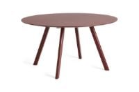 Billede af HAY CPH 25 2.0 Round Table Ø: 140 cm - Bordeaux Lacquered Solid Oak/Bordeaux Linoleum