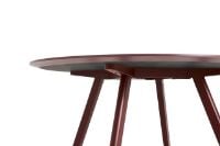 Billede af HAY CPH 25 2.0 Round Table Ø: 140 cm - Bordeaux Lacquered Solid Oak/Bordeaux Linoleum