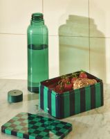 Billede af HAY Tin Container Small 7,3x17x11,1 cm - Green and Dark Blue