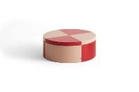 Billede af HAY Tin Container Round Ø: 19,8 cm - Red and Soft Pink