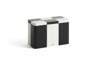 Billede af HAY Tin Container Medium 12,5x20x10 cm - Black and Off-White