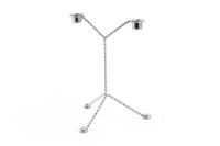 Billede af HAY Wire Candleholder H: 25 cm - Mirror FORUDBESTIL: MIDT DECEMBER 2024