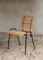 Billede af &Tradition FH Terrace Chair RD4 Outdoor Side Chair - Teak & Black