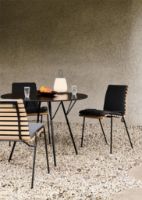 Billede af &Tradition RFH Terrace RD6 Outdoor Dining Table Ø: 97 cm - Black