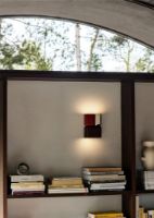 Billede af &Tradition Tabata Wall Lamp LN10 H: 21 cm - Dark Burgundy & Vermillion Red