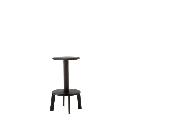 Billede af &Tradition Massif AV39 Counter Stool H: 65 cm - Dark Stained Oak/Warm Black