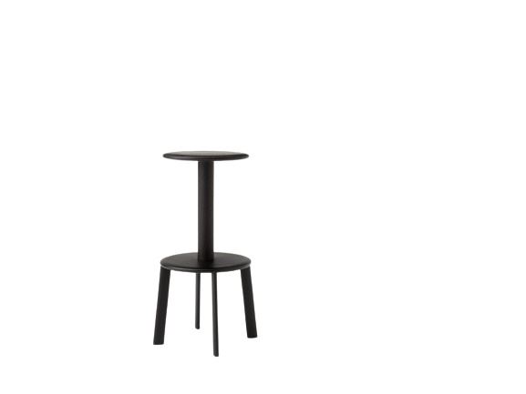 Billede af &Tradition Massif AV40 Bar Stool H: 75 cm - Dark Stained Oak/Warm Black