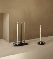 Billede af Audo Copenhagen Clip 3-Arm Candle Holder B: 28,5 cm - Black Steel