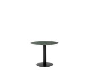 Billede af &Tradition In Between SK11 Dining Table Ø: 90 cm - Verde Guatemala Marble/Black Base