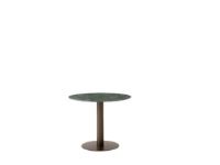 Billede af &Tradition In Between SK11 Dining Table Ø: 90 cm - Verde Guatemala Marble/Bronzed Base