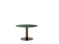 Billede af &Tradition In Between SK12 Dining Table Ø: 120 cm - Verde Guatemala Marble/Bronzed Base