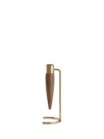 Billede af Audo Copenhagen Umanoff Candle Holder H: 20,1 cm - Polished Brass/Walnut