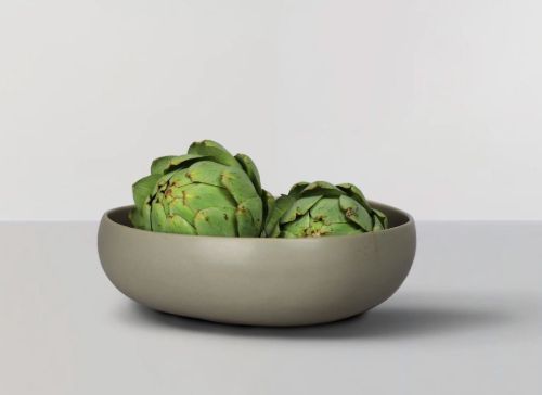 Ro Collection Signature Bowl X-Large Ø: 30 cm - Stentøj/Pale Green