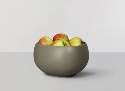 Ro Collection Signature Bowl Large Ø: 22 cm - Stentøj/Pale Green