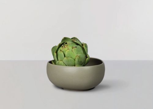 Ro Collection Signature Bowl Medium Ø: 18 cm - Stentøj/Pale Green