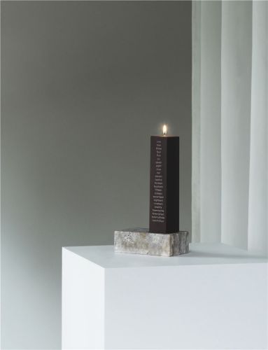 Normann Copenhagen Kalenderlys 5x25 cm - Mørk Brun