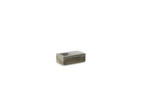 Normann Copenhagen Even Candle Holder 8,5x15 cm - Silver Travertine