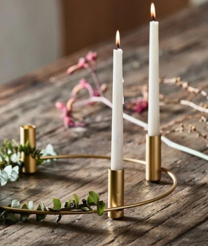 Nordal IRONA Candle Holder Ø: 35,5 cm - Brass 