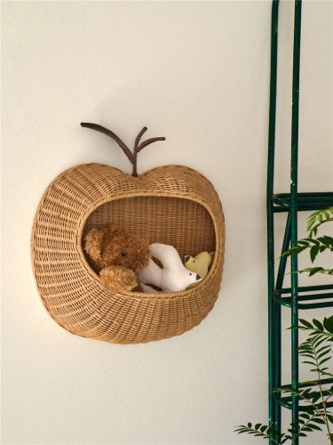 Ferm Living Apple Braided Wall Pocket H: 52 cm - Natural