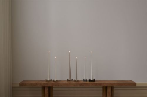 STOFF Nagel Taper Candles by Ester&Erik box 4 pcs H: 36 cm - Sand