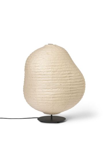 Ferm Living Kurbis Floor Lamp H: 63,3 cm - Low - Natural/Black