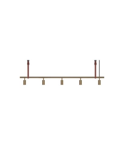 Rubn Loftslampe Long John Model 5 B: 180 cm - Messing