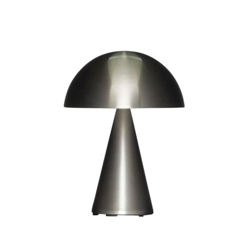 Hübsch Mush Transportabel Lampe H: 20 cm - Nikkel