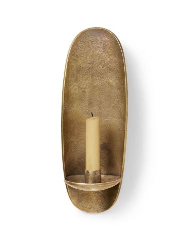 Ferm Living Agapé Wall light Holder H: 30,5 cm - Brass Finish  
