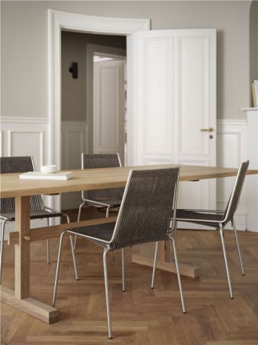 Thorup Copenhagen Noel Chair  - Stål/Mørkebrun