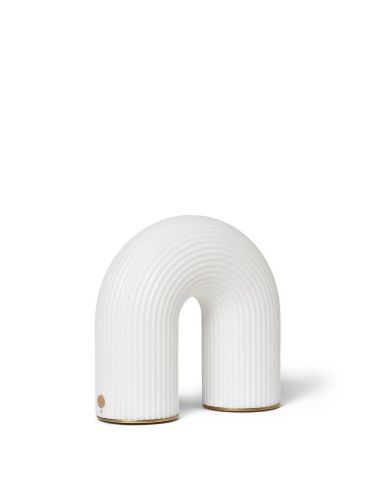 Ferm Living Vuelta Portabel Lamp H: 15,5 cm - White