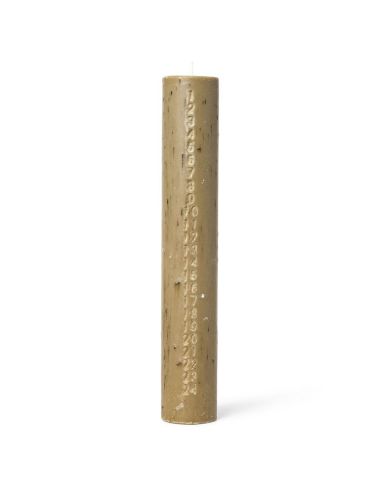 Ferm Living Mura Kalenderlys H: 25 cm - Ash Brown