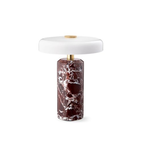 Design By Us Trip Portable Lamp H: 21 cm - Burgundy marble